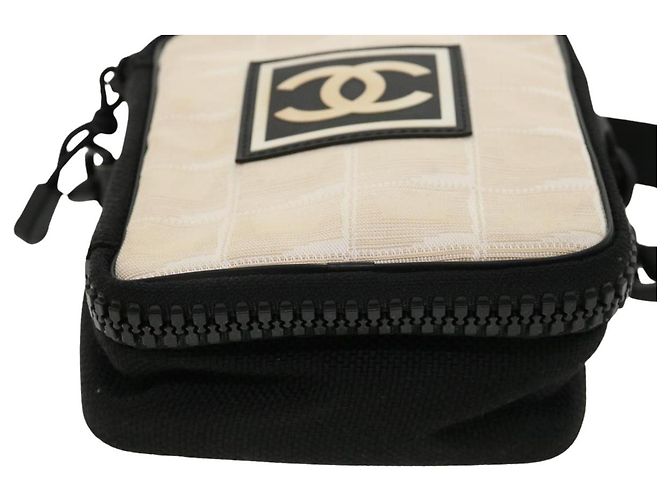 Chanel Sport Line Canvas Nero - vista 3