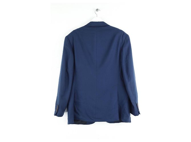 Hermès Marine Cashmere-Jacke Marineblau - Ansicht 3