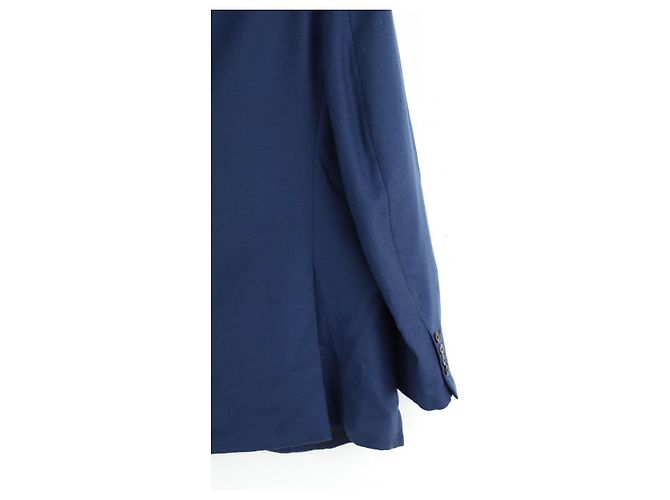 Hermès Marine Cashmere-Jacke Marineblau - Ansicht 4