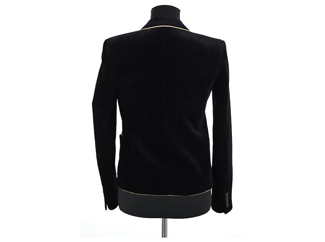 Saint Laurent Schwarzer Samtblazer - Ansicht 4