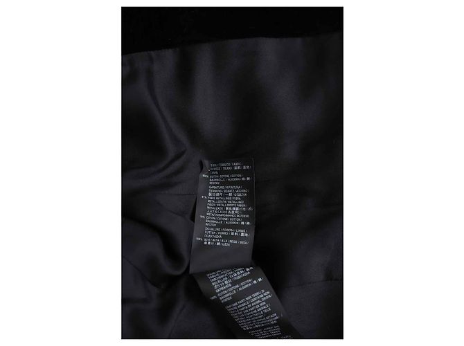 Saint Laurent Schwarzer Samtblazer - Ansicht 6