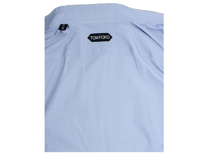 Camisa de algodón azul Tom Ford - vista 5