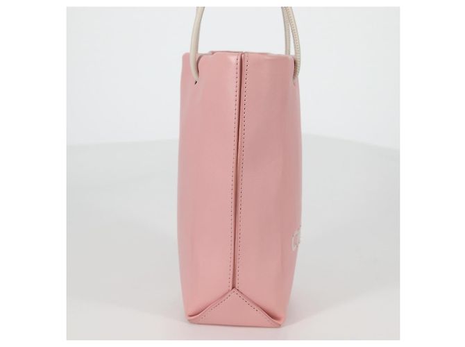 Chanel Borsa Shopping Essenziale in Pelle Piccola Rosa - vista 4