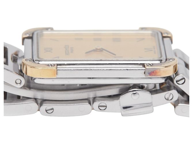 Hermès Cloiseur Uhr CR1.220 Silber Golden - Ansicht 5