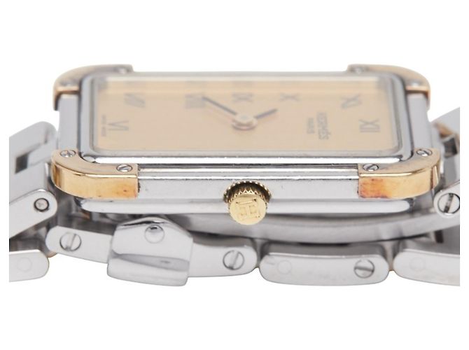 Hermès Cloiseur Uhr CR1.220 Silber Golden - Ansicht 6
