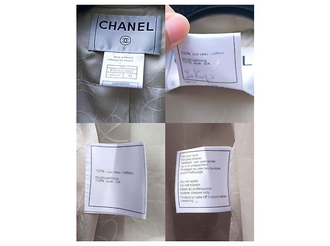 Chaqueta / Abrigo / Trench de Cuero Largo Chanel 2006 Beige - vista 12