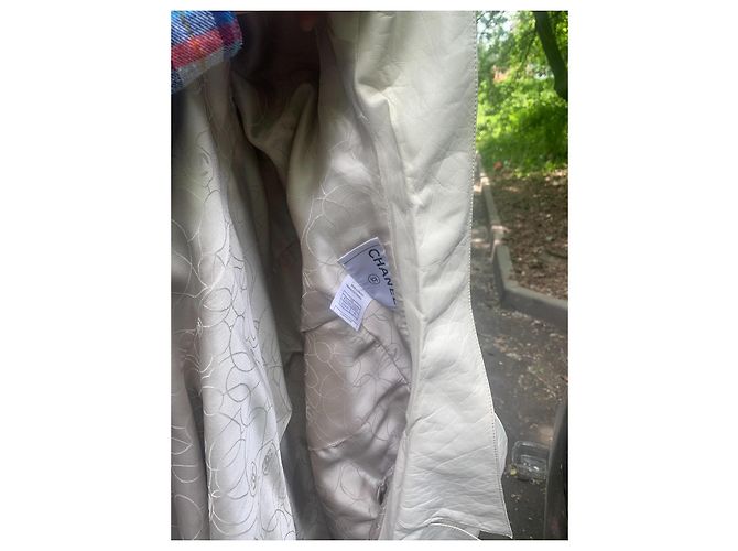 Chaqueta / Abrigo / Trench de Cuero Largo Chanel 2006 Beige - vista 17