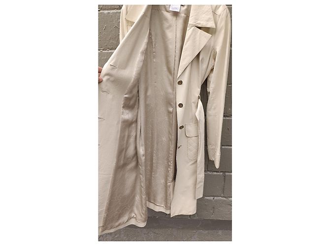 Chaqueta / Abrigo / Trench de Cuero Largo Chanel 2006 Beige - vista 9