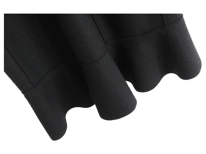 Prada Fall 2008 Black Wool Felt Corset Bust Dress - view 7