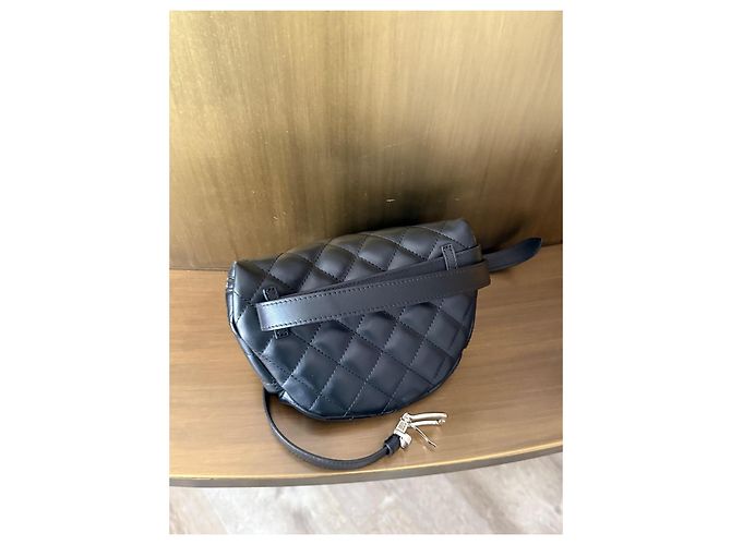 Borsa Banana Chanel Uniforme in Pelle Nera Nero - vista 5