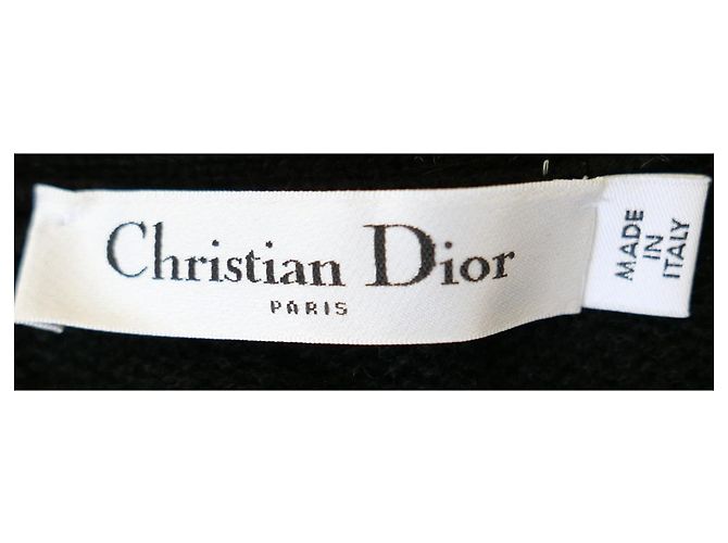 Cashmere-Cardigan mit Dior-Logo Schwarz - Ansicht 6
