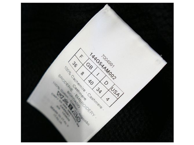 Cashmere-Cardigan mit Dior-Logo Schwarz - Ansicht 7