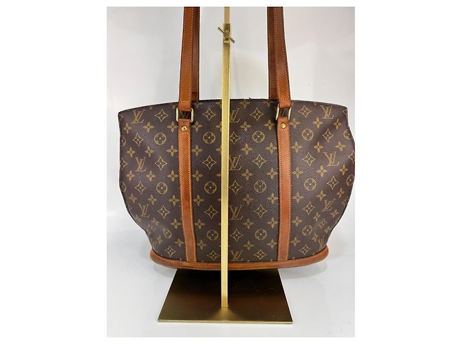 Borsa a spalla e tote autentica Louis Vuitton Babylone in monogramma marrone 276 - vista 3