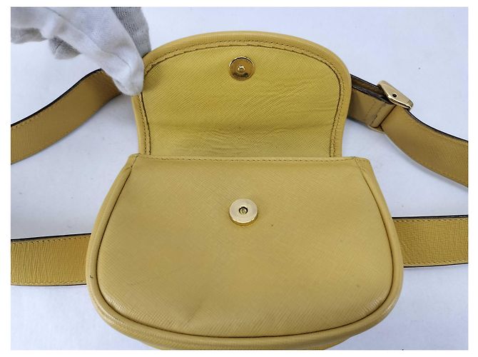 Gucci Bamboo 1947 Ledergürtel Mini Gelb - Ansicht 2