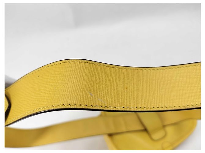 Gucci Bamboo 1947 Ledergürtel Mini Gelb - Ansicht 4