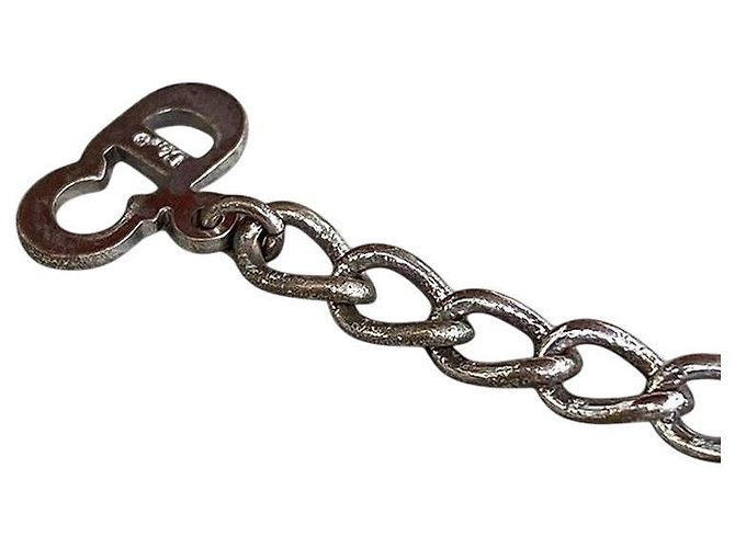 Collana in argento con motivo chiave logo Christian Dior - vista 6