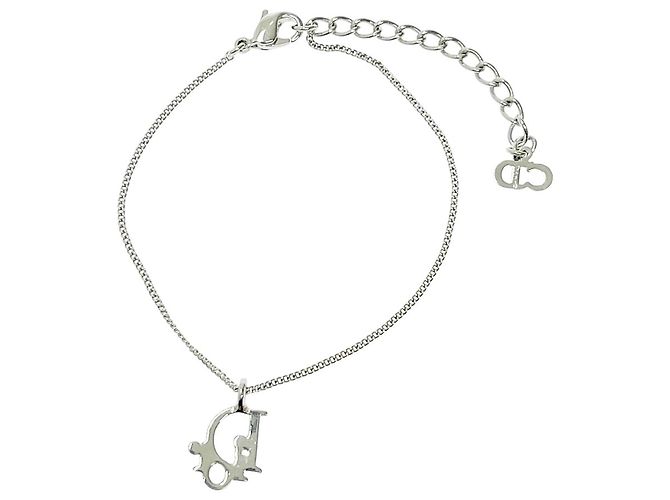 Pulseira de logo prateado Christian Dior Prata - vista 4