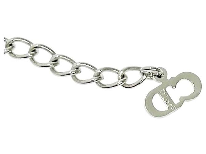 Pulseira de logo prateado Christian Dior Prata - vista 6