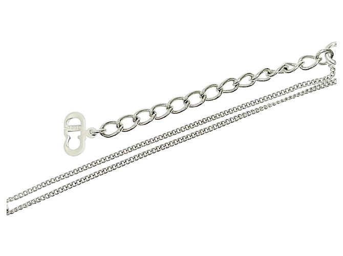 Pulseira de logo prateado Christian Dior Prata - vista 7