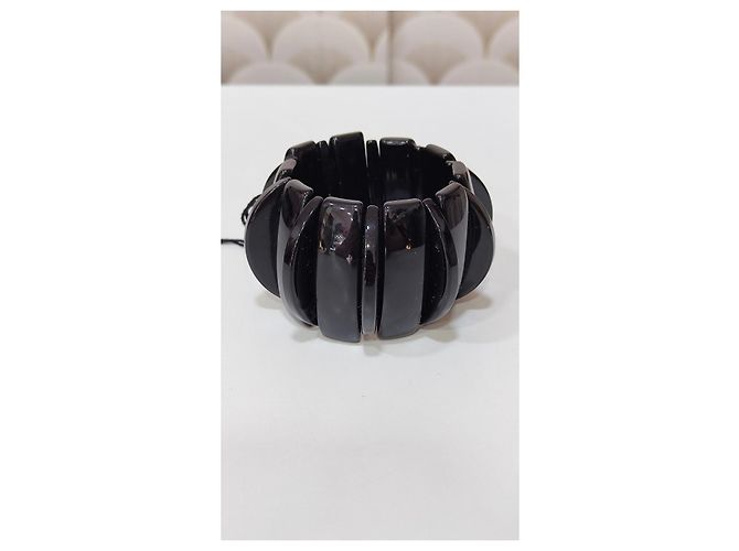 Bracciale in resina nera Angela Caputi Nero - vista 4