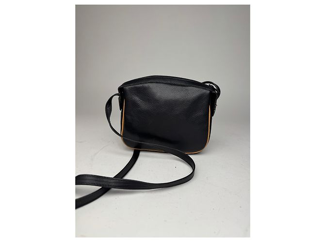 Vintage Courreges Leder Umhängetasche schwarz - Ansicht 5