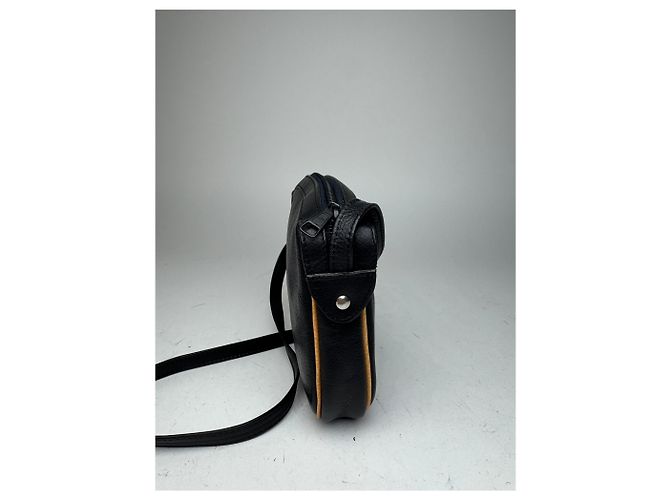 Vintage Courreges Leder Umhängetasche schwarz - Ansicht 6