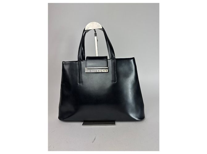 Vintage Givenchy Ledertasche schwarz - Ansicht 12