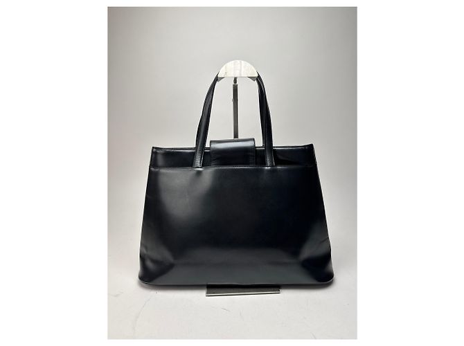 Vintage Givenchy Ledertasche schwarz - Ansicht 2