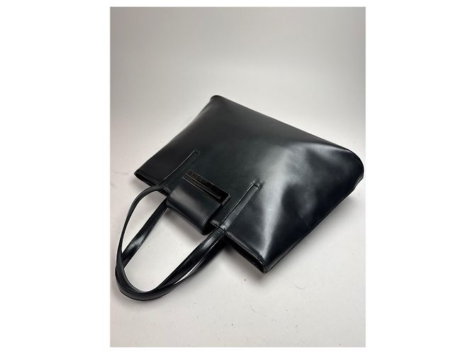 Vintage Givenchy Ledertasche schwarz - Ansicht 7