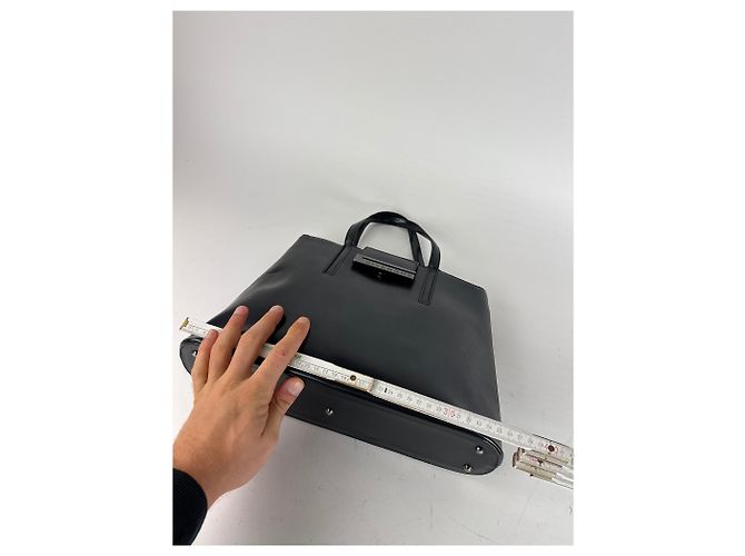Vintage Givenchy Ledertasche schwarz - Ansicht 9