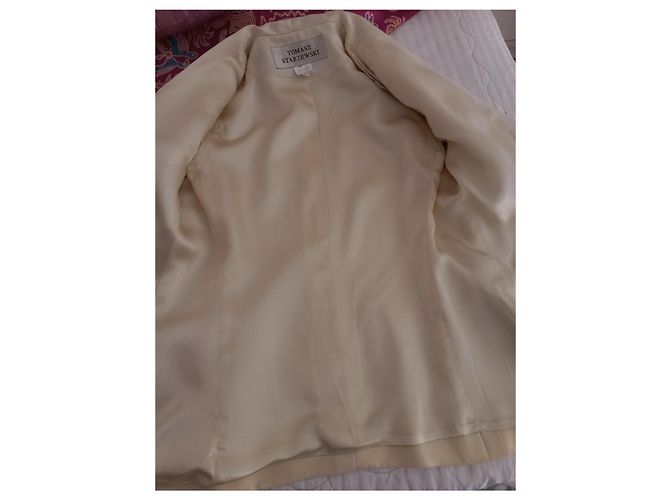 Autre Marque Thomas Starzewski Beige Wool Crepe Jacket - view 5