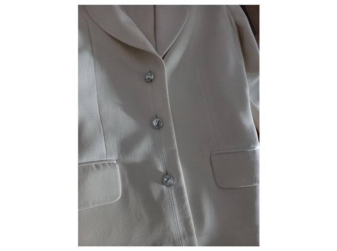 Autre Marque Thomas Starzewski Beige Wool Crepe Jacket - view 6