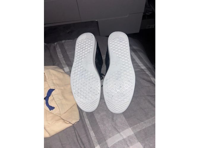 Baskets Louis Vuitton Luxemburg Noir Daim - vue 10