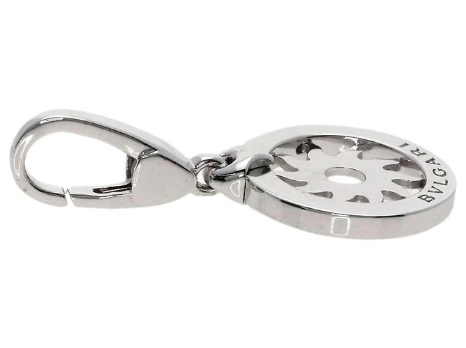Bulgari Collana con pendente Bvlgari Tondo oro bianco - vista 3