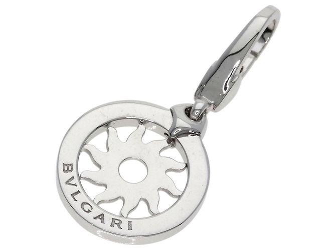 Bulgari Collana con pendente Bvlgari Tondo oro bianco - vista 5