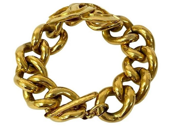 Bracciale con charm dorato e motivo Coco Mark di Chanel D'oro - vista 5