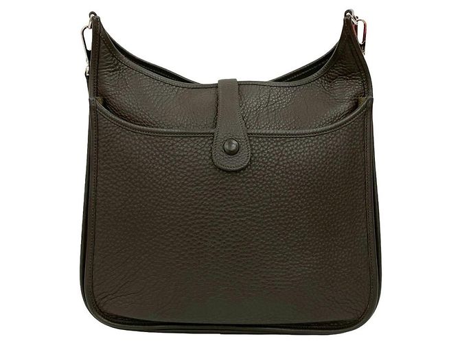 Borsa a Spalla Hermès Evelyn 3 GM in Pelle Taurillon Clémence Cachi - vista 3