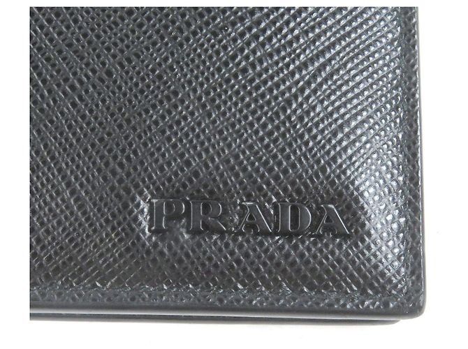 Prada 2MO004 Saffiano Leather Card Case Black - view 8