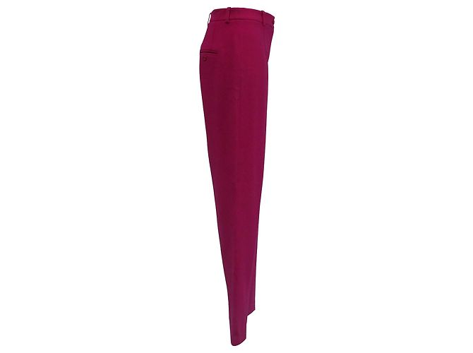 Pantalones rectos de lana rosa de la colección Michael Kors - vista 2