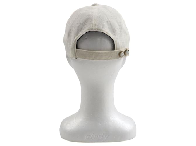 Cappello da viaggio bicolore Louis Vuitton in cotone Bianco - vista 4