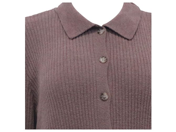 Beige Polyester Strickjacke mit Knöpfen von Jason Wu - Ansicht 2