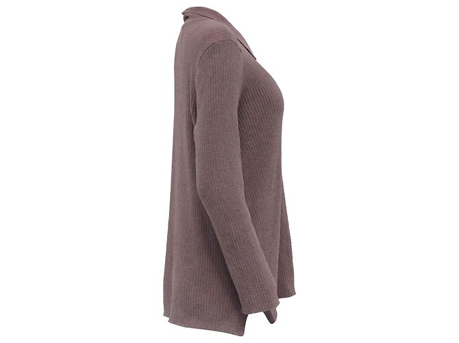 Beige Polyester Strickjacke mit Knöpfen von Jason Wu - Ansicht 3