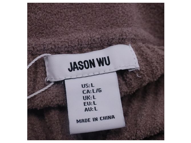 Beige Polyester Strickjacke mit Knöpfen von Jason Wu - Ansicht 5