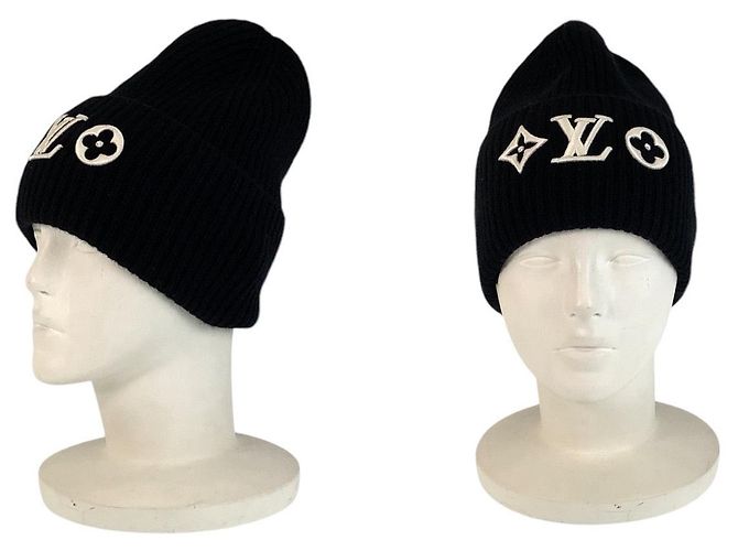 Gorro de lana Monogram LV de Louis Vuitton Negro - vista 5