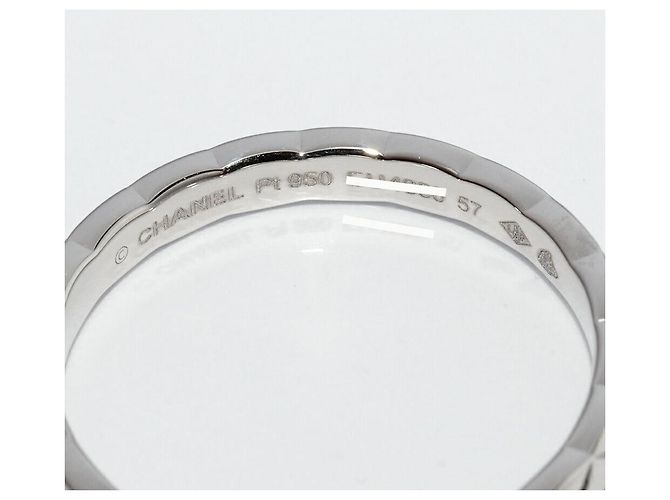 Chanel Coco Crush Pt950 Ring Größe 16 Silber Metallisch - Ansicht 4