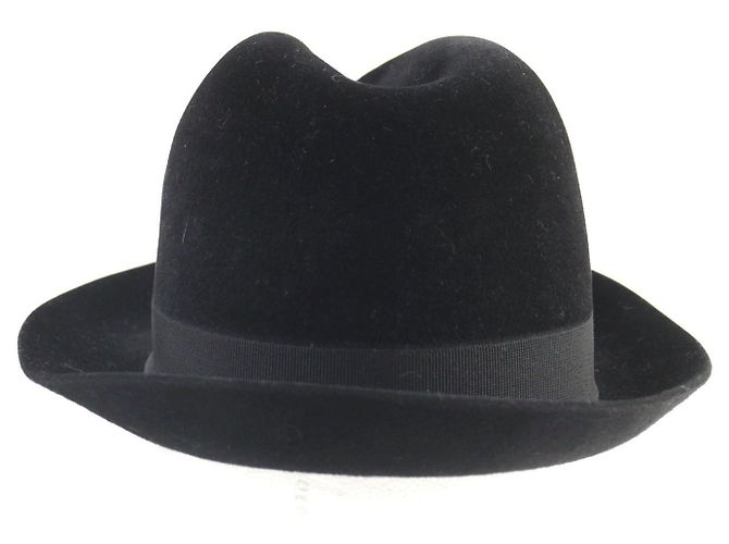 Cappello Fedora in Lana Hermès Nero - vista 4