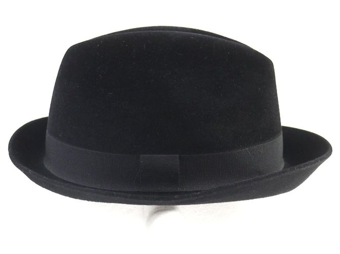 Cappello Fedora in Lana Hermès Nero - vista 5