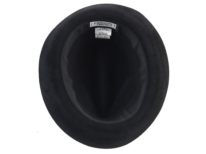 Cappello Fedora in Lana Hermès Nero - vista 6