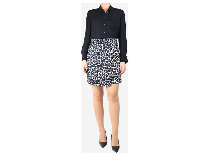 Parosh Mini falda de leopardo crema - talla S Crudo - vista 2