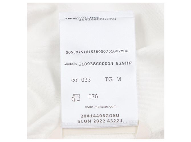 Camiseta Moncler de algodón Blanco - vista 10